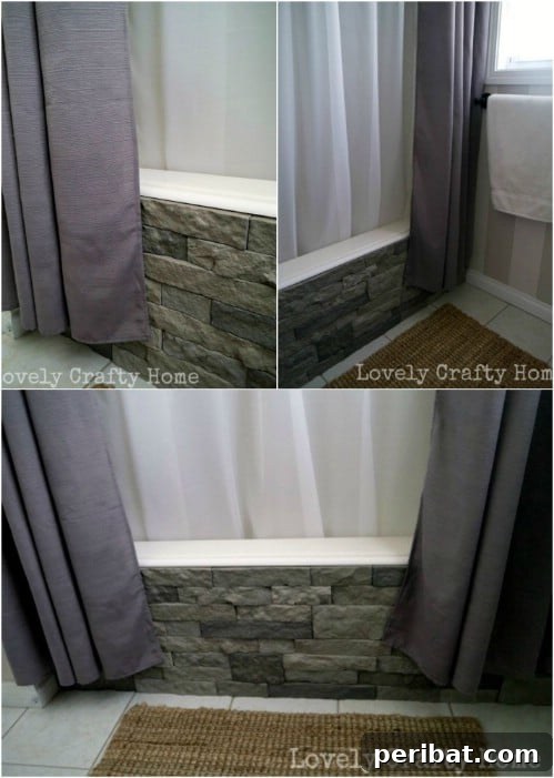 DIY Bathtub Refinishing: Add Faux Stone for a Modern Look