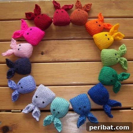 Knitted catnip bunnies
