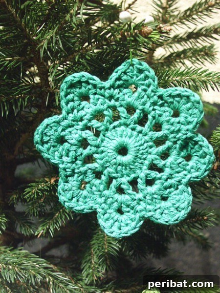 Make crochet snowflake ornaments for next Christmas