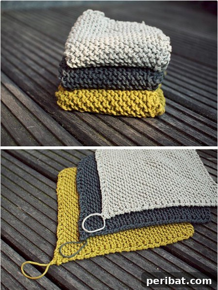 Make some dishcloths from yarn