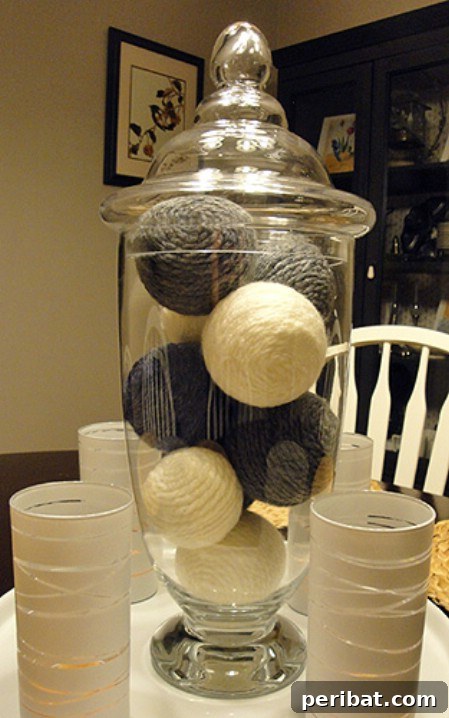 Easy “yarn balls”