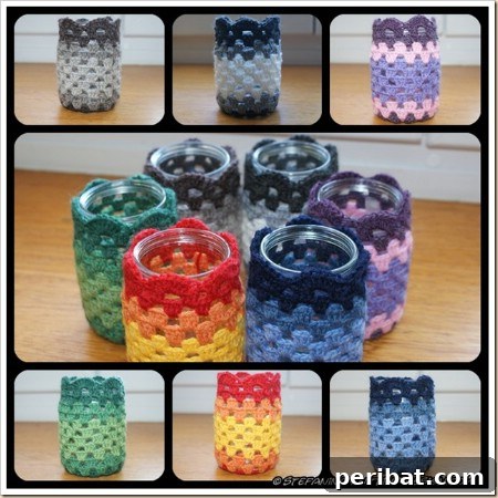 Make a boring jar look awesome with yarn