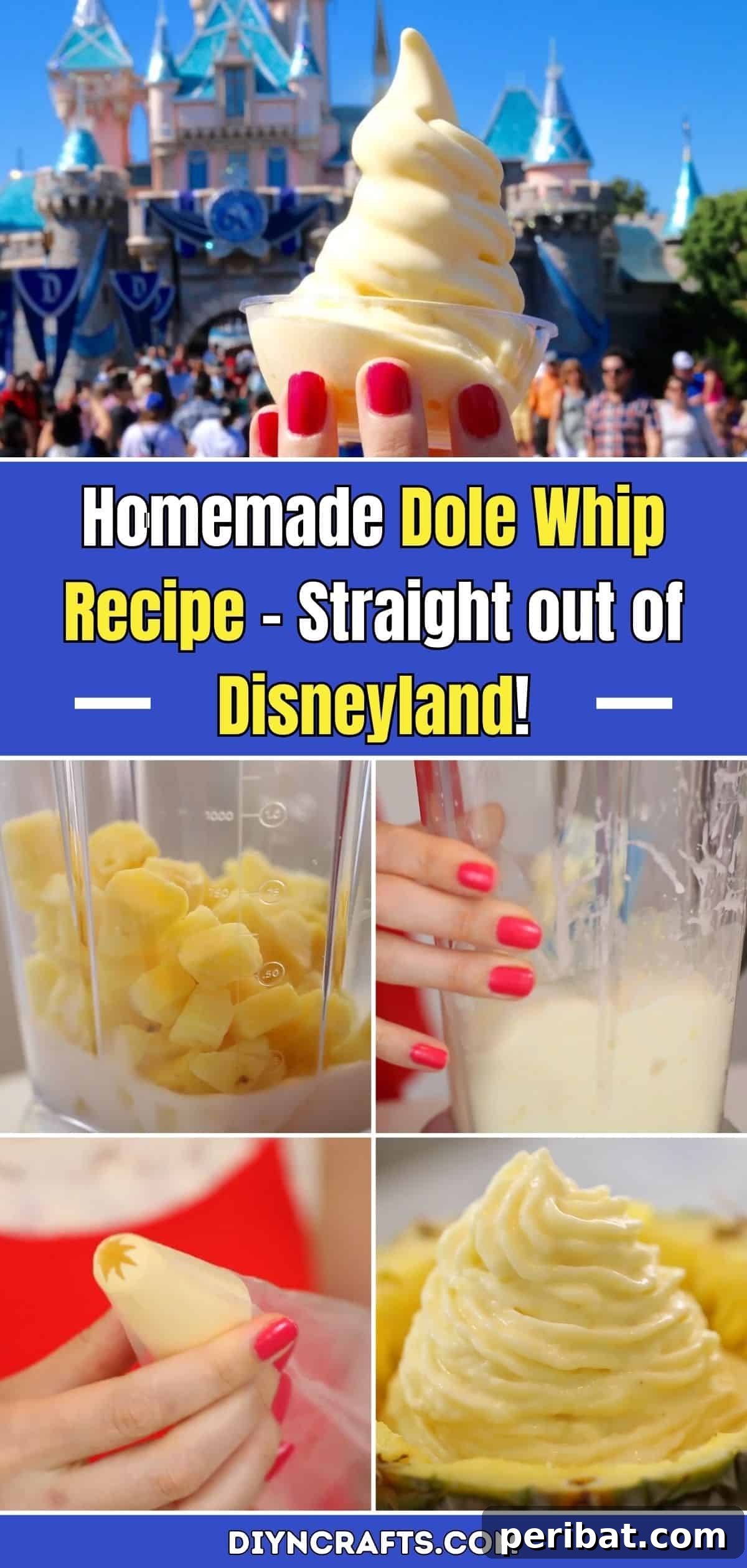 Homemade Dole Whip Recipe – Straight out of Disneyland! pinterest image