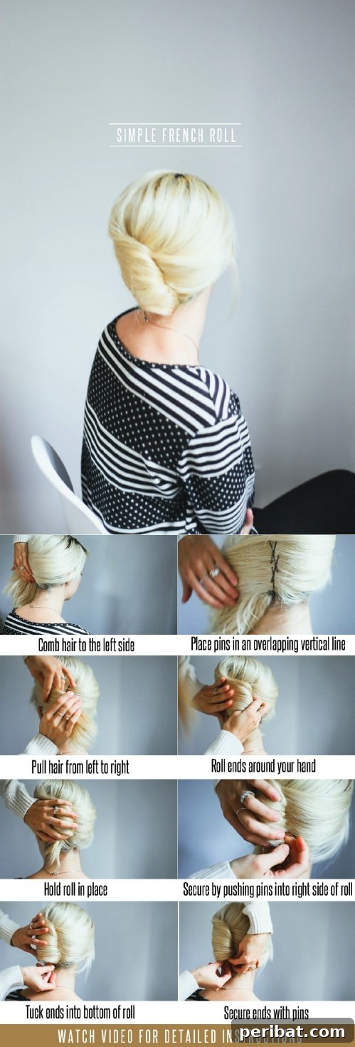 20 Stunning 5-Minute Hairstyles for Busy Bees 12 Fast French Roll updo