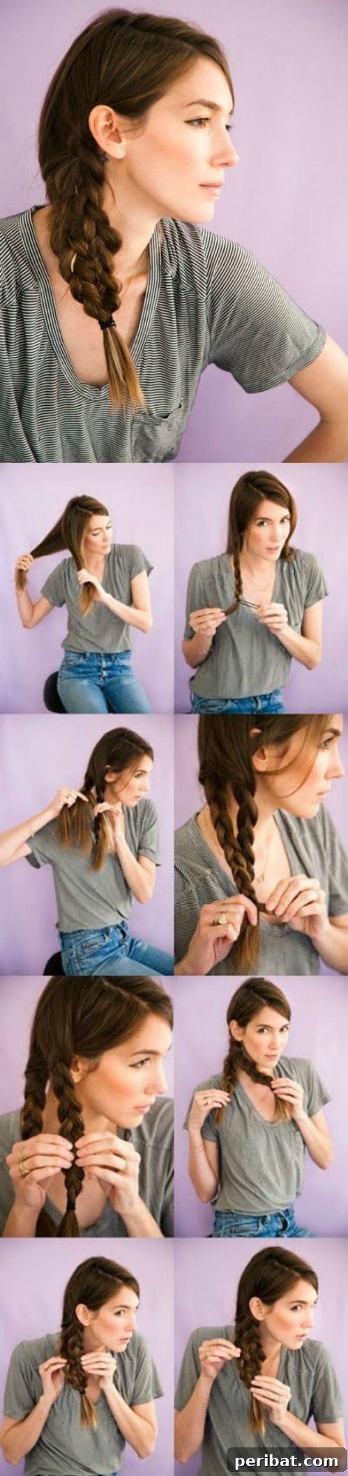 20 Stunning 5-Minute Hairstyles for Busy Bees 8 Side Mermaid Tail braid