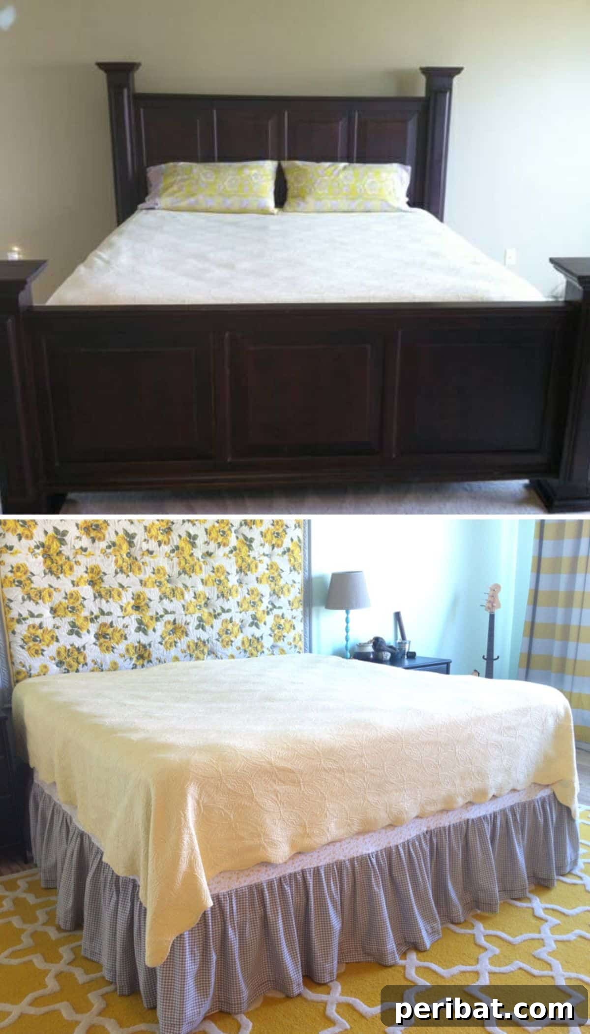 Clever DIY Ikea Cabinet Bed Frame for Hidden Storage