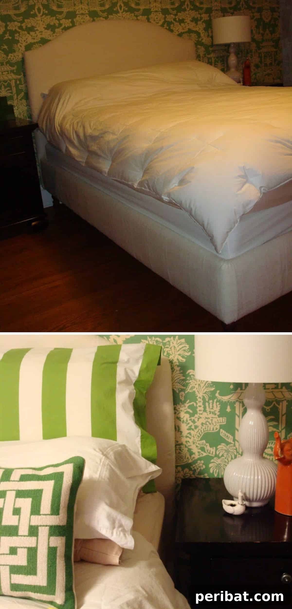 Elegant DIY Upholstered Colette Bed Frame for Luxury on a Budget