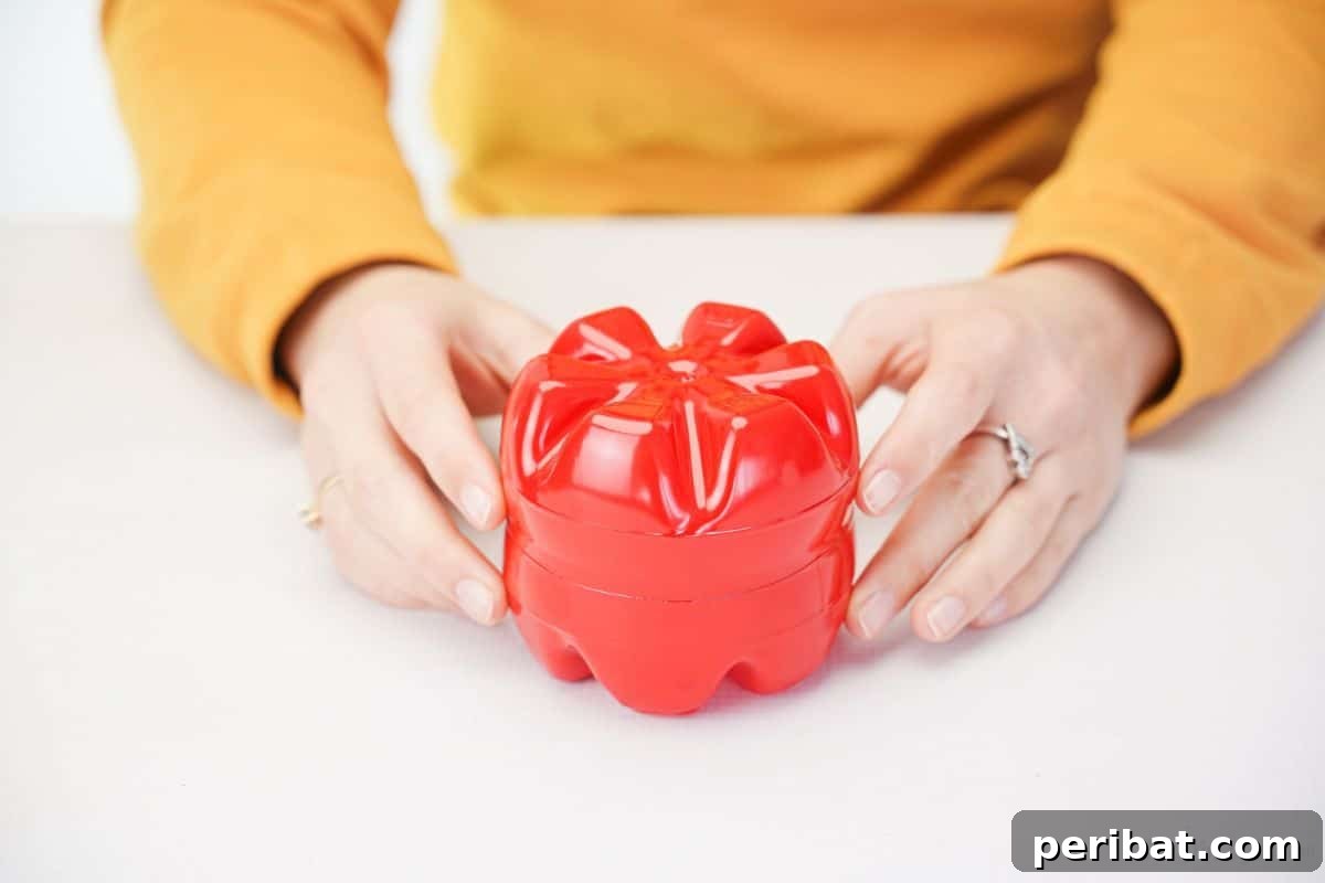 Charming Apple Plastic Bottle Teacher Gift 15 bottle pieces painted red