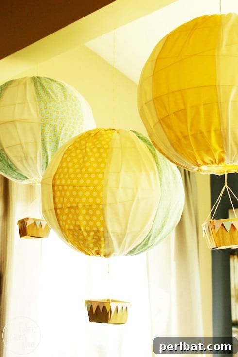 Irresistible DIY Baby Crafts for Your Bundle of Joy 14 DIY Hot Air Balloons Nursery Decor