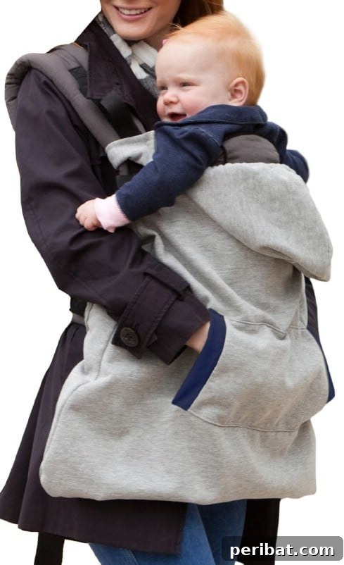Irresistible DIY Baby Crafts for Your Bundle of Joy 30 Infantino Hoodie Universal All Season Carrier Cover Gray