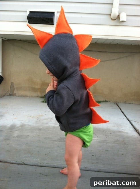 Irresistible DIY Baby Crafts for Your Bundle of Joy 7 Dinosaur Hoodie for Babies