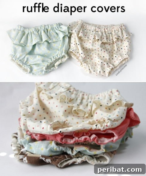 Irresistible DIY Baby Crafts for Your Bundle of Joy 9 Belly + baby // ruffle diaper covers pattern + tutorial