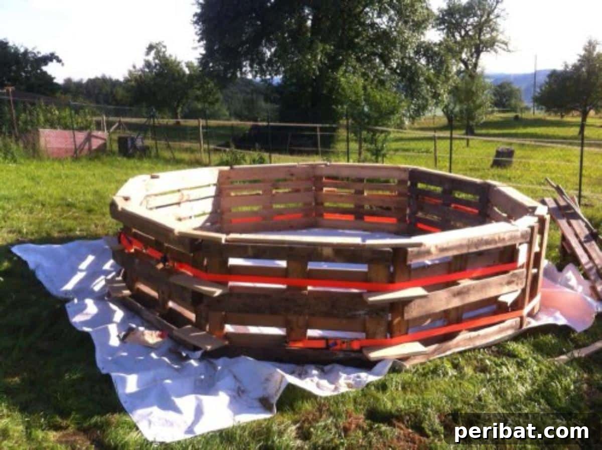 How to Make Your Own Pallet Pool – Beat the Heat and Splash Around in Style! - Step 2