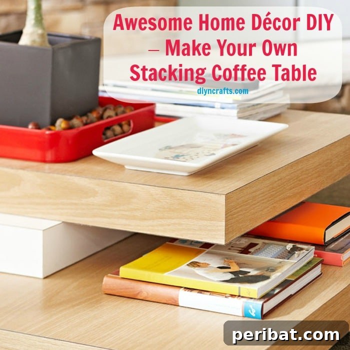 26 Creative DIY Coffee Table Designs to Enhance Your Home 28 Make Your Own Stacking Coffee Table