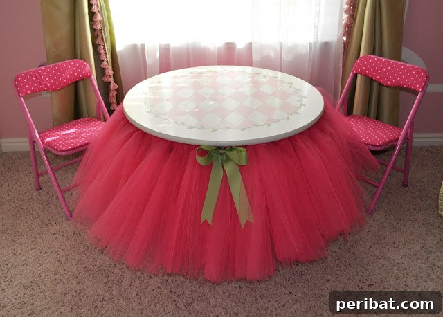 26 Creative DIY Coffee Table Designs to Enhance Your Home 30 DIY Tutu Table – Gorgeous Decorating Idea for Your Little Girl’s Bedroom