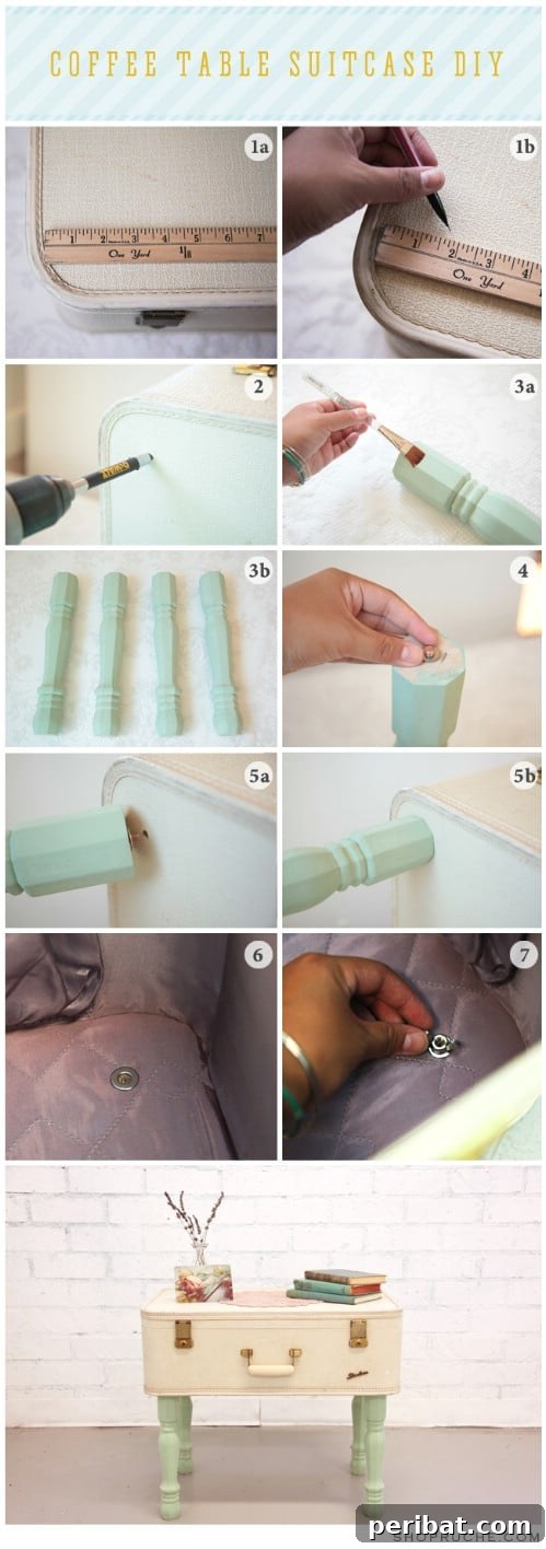 26 Creative DIY Coffee Table Designs to Enhance Your Home 6 Cute Suitcase