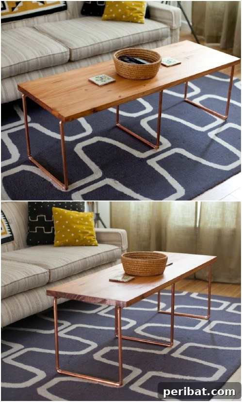26 Creative DIY Coffee Table Designs to Enhance Your Home 7 Cool Copper