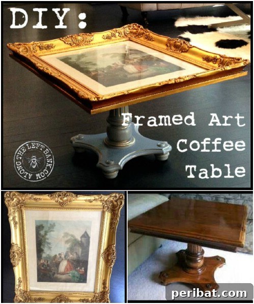 26 Creative DIY Coffee Table Designs to Enhance Your Home 8 Framed Art