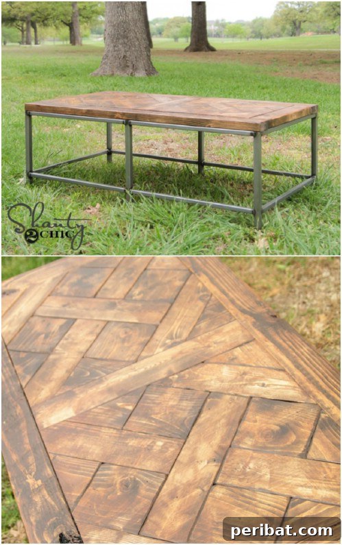 26 Creative DIY Coffee Table Designs to Enhance Your Home 9 Simple Metal and Wood