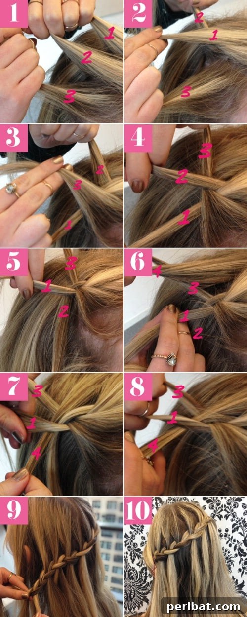 Start with the Basics - Basic Waterfall Braid Tutorial