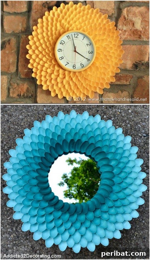 27 Dazzling DIY Clocks A Timely Home Transformation 12 Spooning