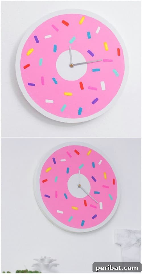 27 Dazzling DIY Clocks A Timely Home Transformation 23 Doh!nut