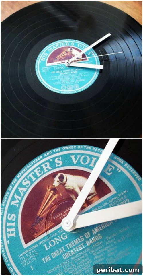 27 Dazzling DIY Clocks A Timely Home Transformation 25 Vinyl Record