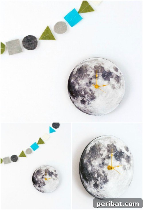 27 Dazzling DIY Clocks A Timely Home Transformation 5 Outer Space