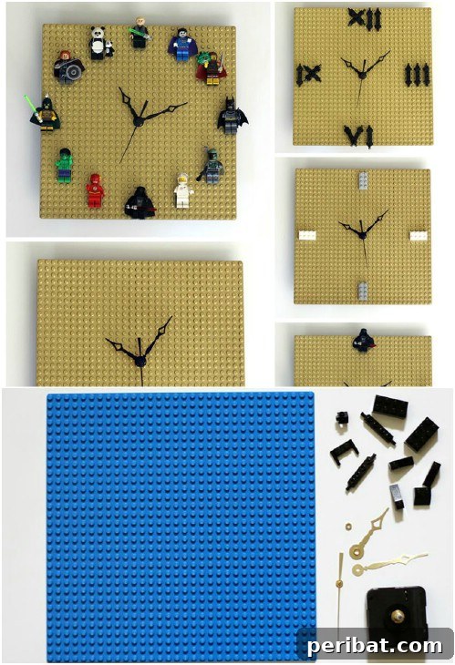 27 Dazzling DIY Clocks A Timely Home Transformation 6 Everyone Loves Lego!