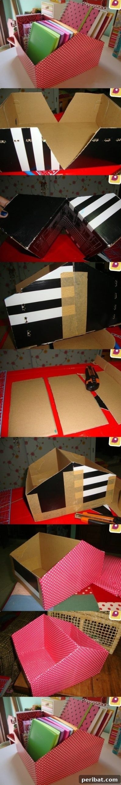 DIY Shoebox File Caddy