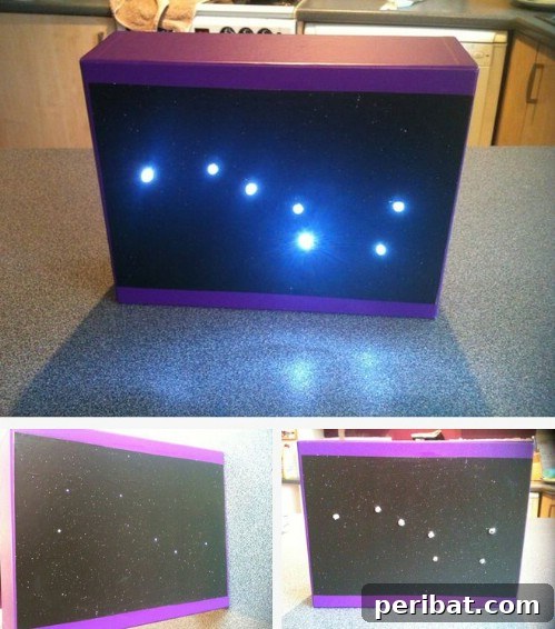 DIY Shoebox Constellation Night Light