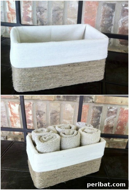 DIY Shoebox Faux Basket