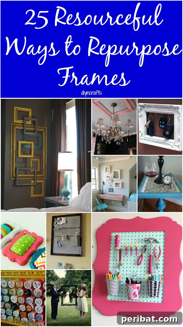 25 Resourceful Ways to Repurpose Frames – Toss the Pictures and Think Outside the Box...