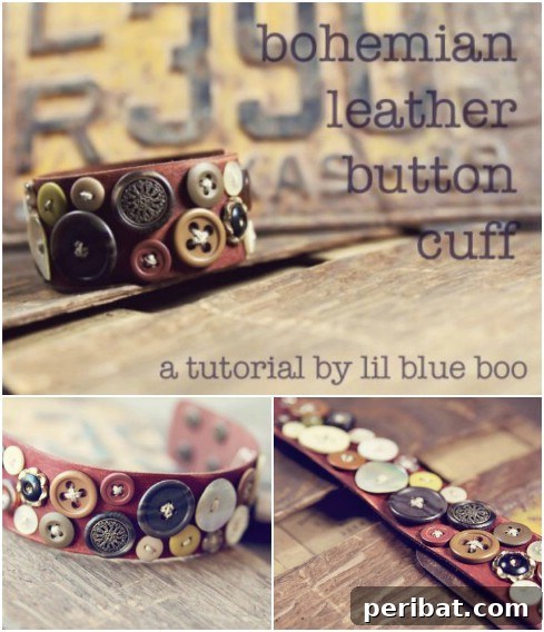 Stunning Button Craft Creations 11 9-leather-cuff