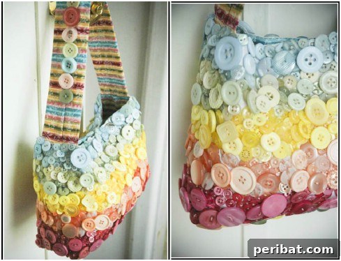 Stunning Button Craft Creations 17 Buttoned-Up Handbag