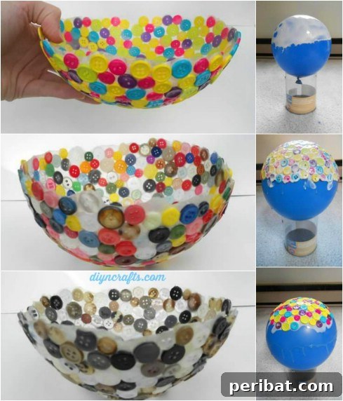 Stunning Button Craft Creations 3 Button Bowl