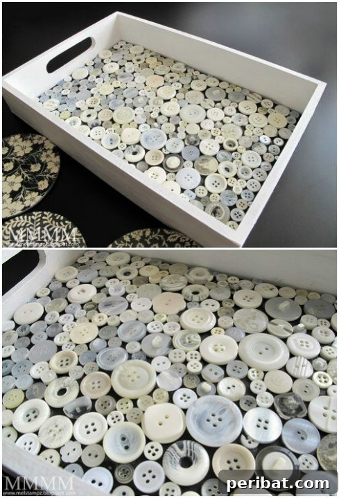 Stunning Button Craft Creations 21 Button Tray
