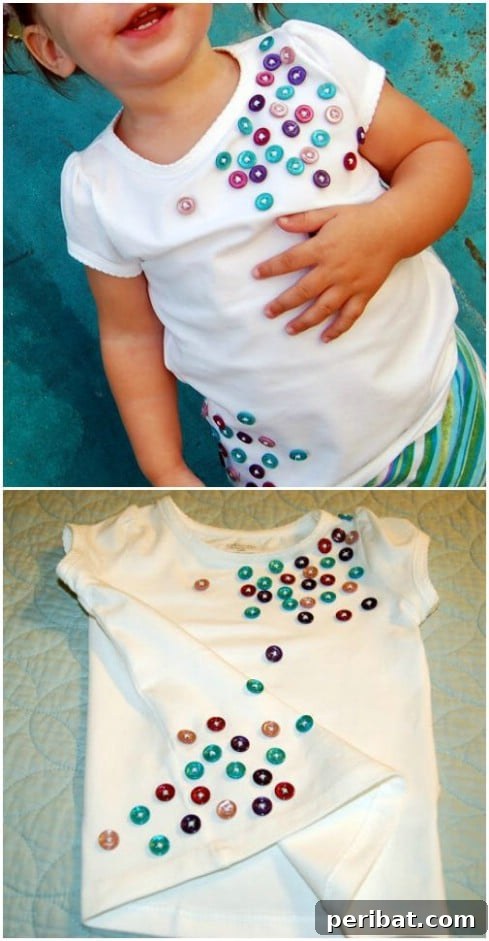 Stunning Button Craft Creations 23 T-Shirt Upgrade
