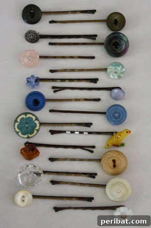 Stunning Button Craft Creations 24 Bobby Pins