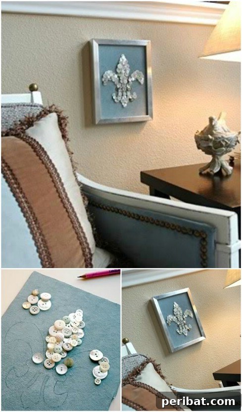 Stunning Button Craft Creations 5 Simple Wall Art