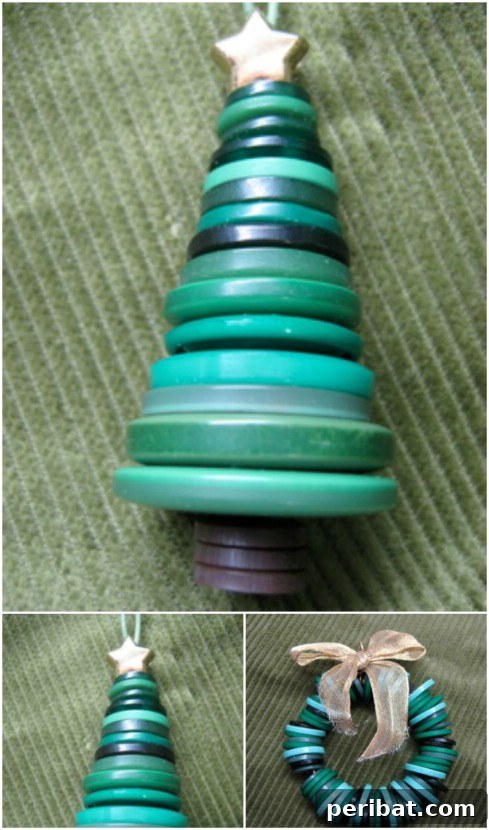 Stunning Button Craft Creations 6 Oh Christmas Tree