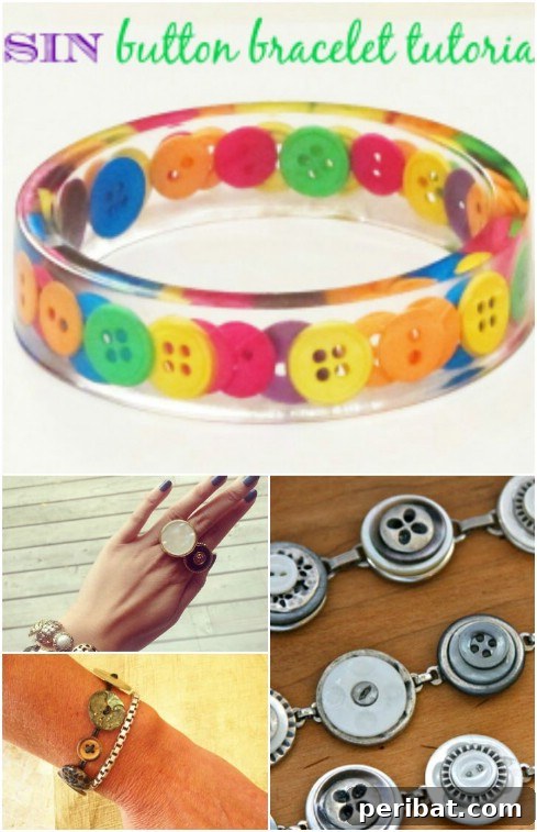 Stunning Button Craft Creations 10 Bracelets