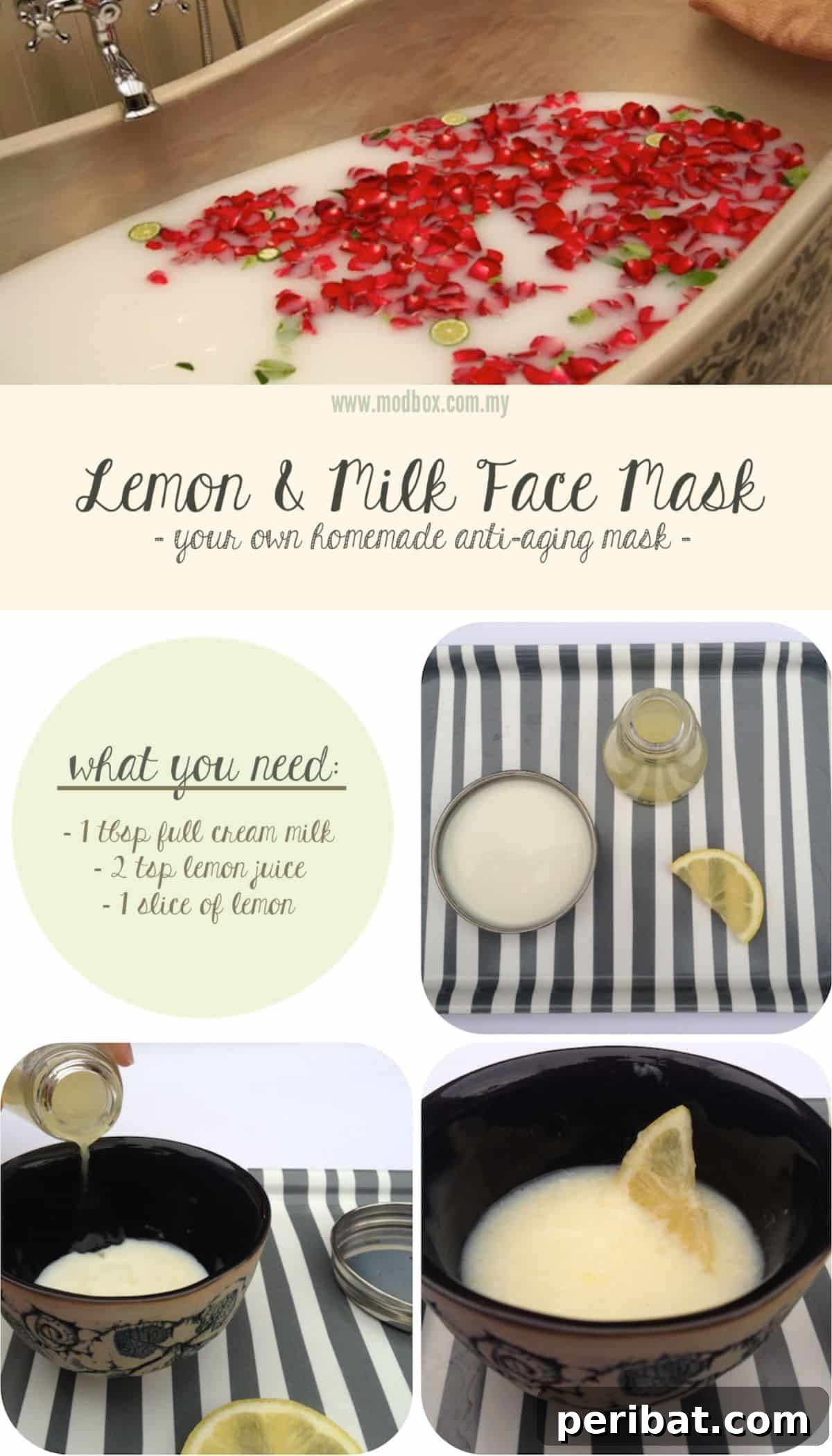 Unlock Your Best Skin: Homemade Facemask Secrets 6 Lemon, Milk facemask