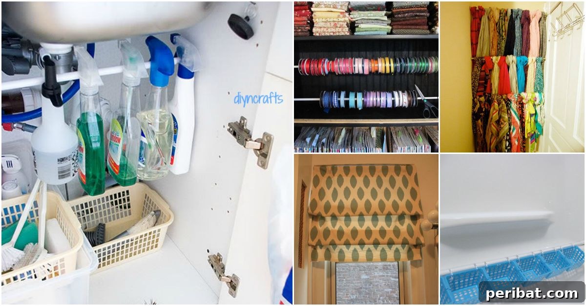 Creative Tension Rod Projects for DIY Home Organization