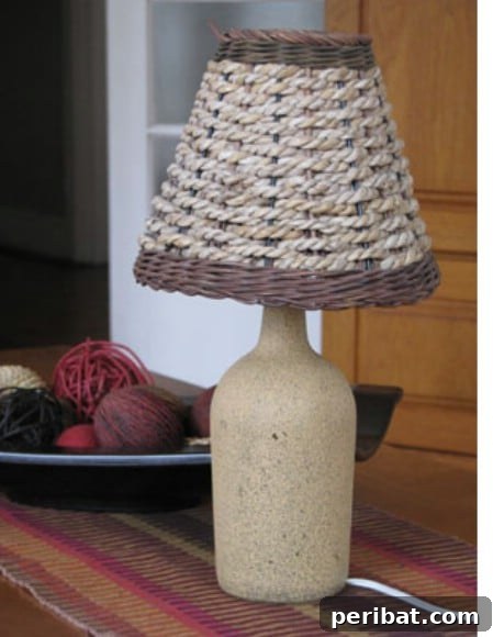 26 Stunning Empty Wine Bottle Upcycling Projects 13 Wine Bottle Lamp