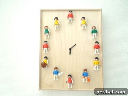 Minik Oyuncakların Büyük Dönüşümü: 25 Yaratıcı Yeniden Kullanım Projesi 16 Clock