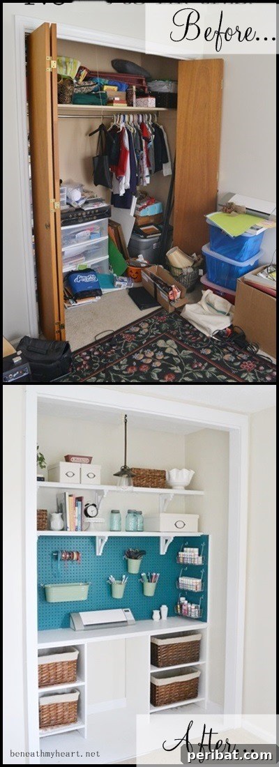 85 Genius Home Organization and Storage Hacks for Every Space 61 Redo Your Craft Closet with This Easy DIY Project