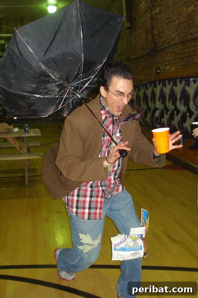 31 Howlingly Good DIY Adult Halloween Costumes to Snag the Grand Prize 24 Hurricane Man (or Woman)