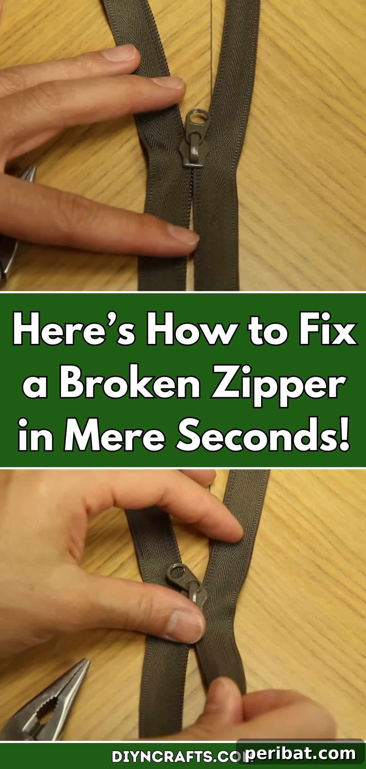 Instant Zipper Repair 2 Here’s How to Fix a Broken Zipper in Mere Seconds! pinterest image