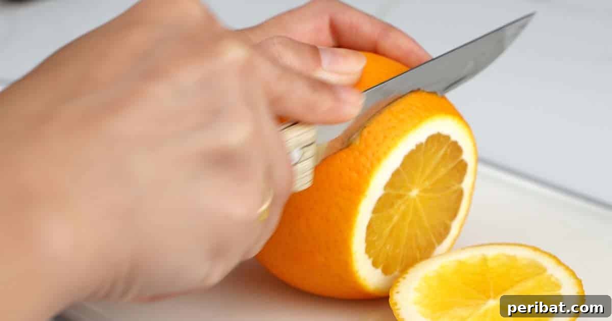 Citrus Slice Garland 5 slicing oranges to make a dried orange garland